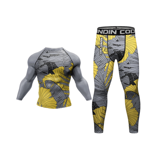Conjunto Rash. Manga Larga + Pantalón Yellow Lotus