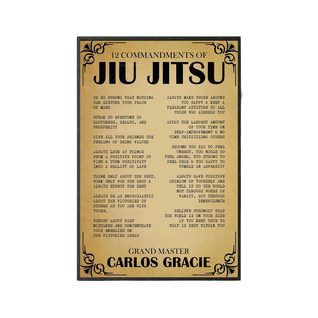 Lienzo Decorativo de Jiu Jitsu