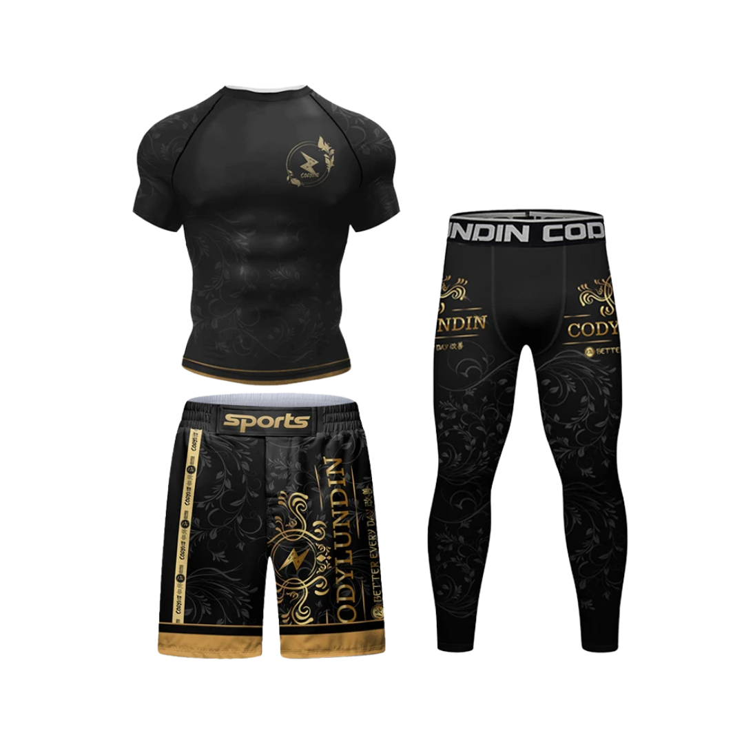 Conjunto Rash. + Pantalón + Short Golden