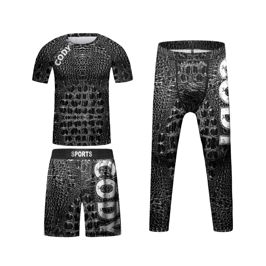 Rashguard + Short + Pantalón Black Snake- Kids
