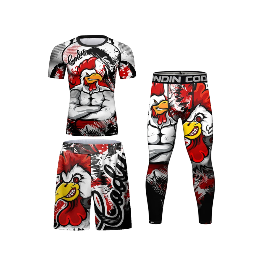 Rashguard + Pantalón + Short Chicken