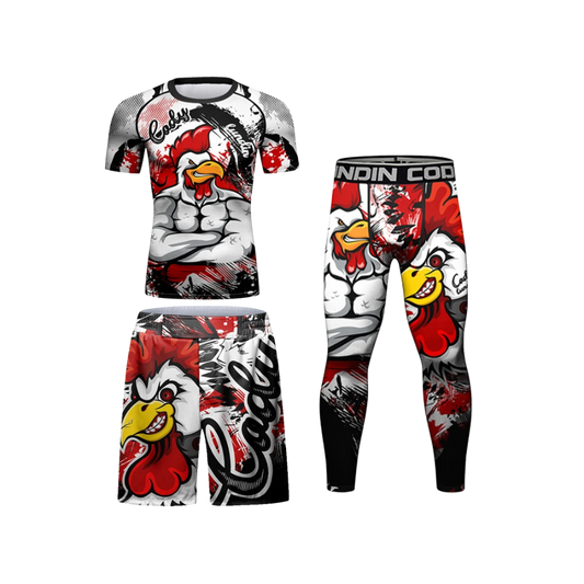Rashguard + Pantalón + Short Chicken