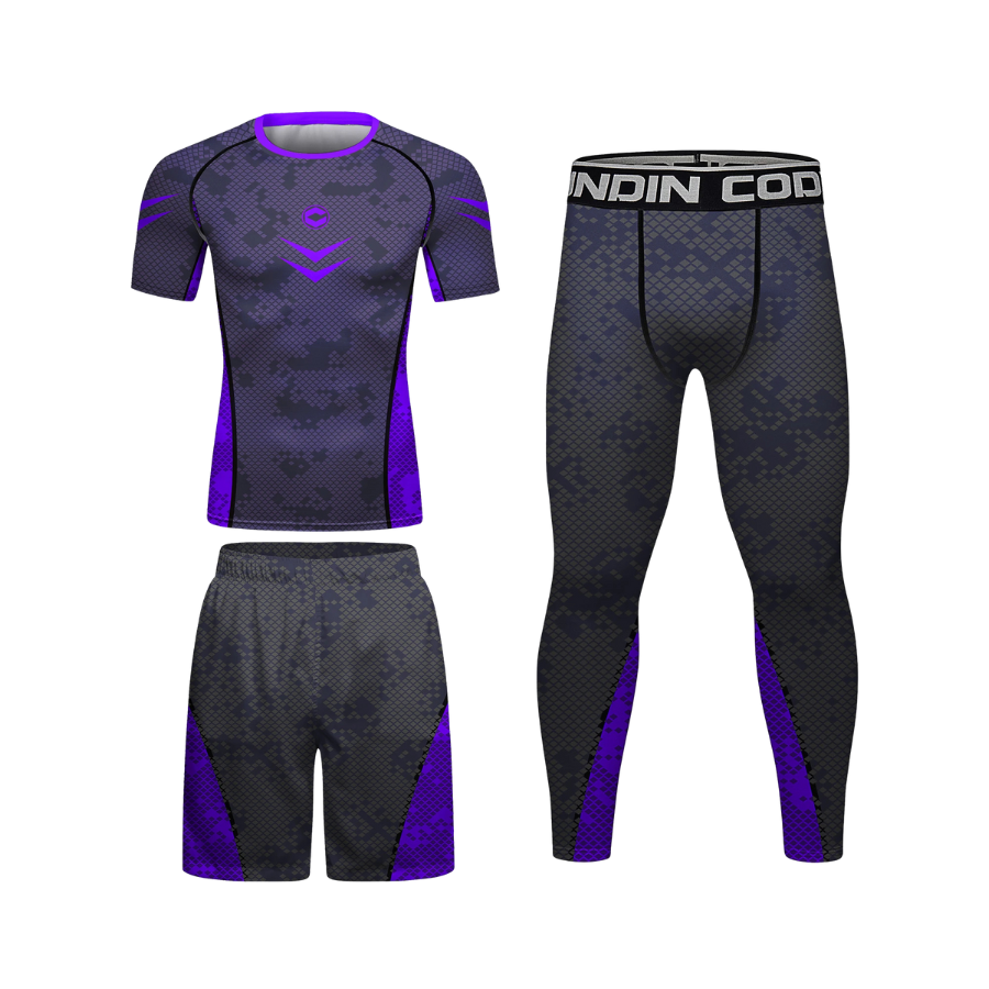 Rashguard + Pantalón + Short Deep Purple