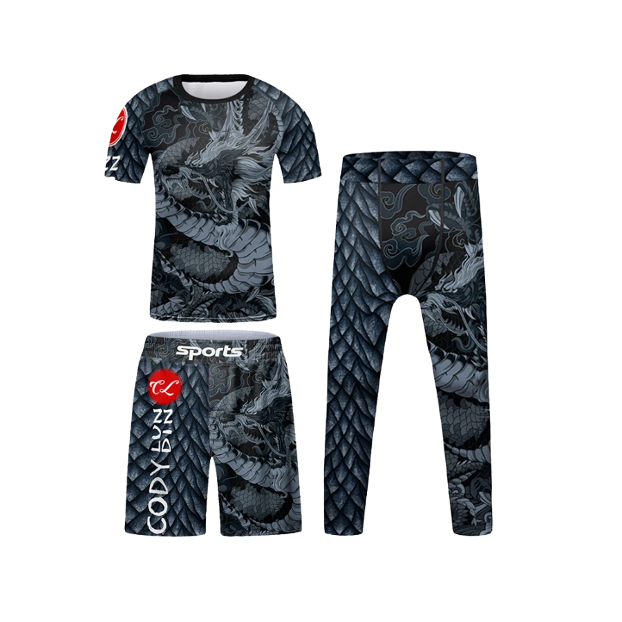 Rashguard + Short + Pantalón Dragón - Kids