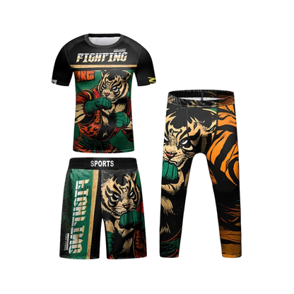 Rashguard + Short + Pantalón Fighter - Kids