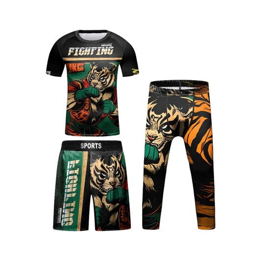 Rashguard + Short + Pantalón Fighter - Kids