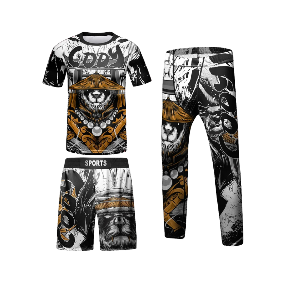 Rashguard + Short + Pantalón Kung Fu Panda - Kids