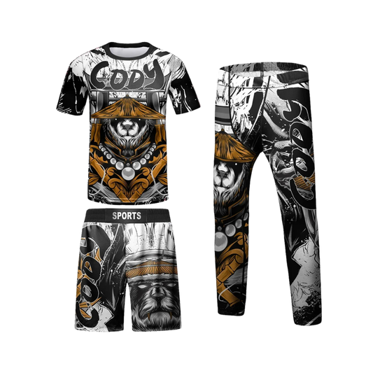 Rashguard + Short + Pantalón Kung Fu Panda - Kids