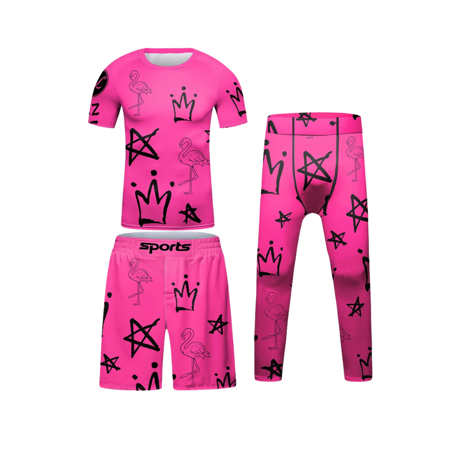 Rashguard + Short + Pantalón Pinki - Kids