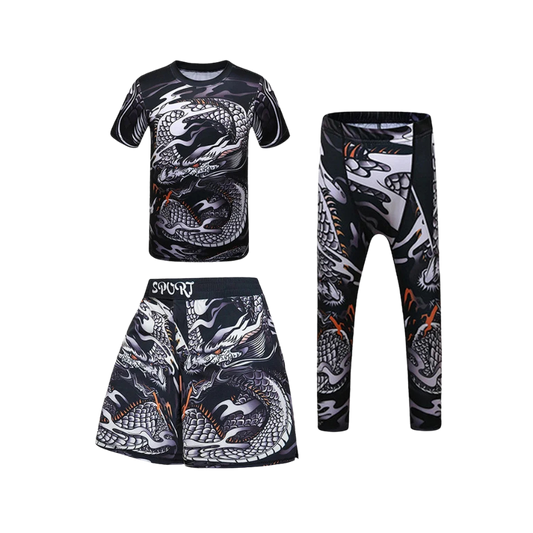 Rashguard + Short + Pantalón Snake - Kids