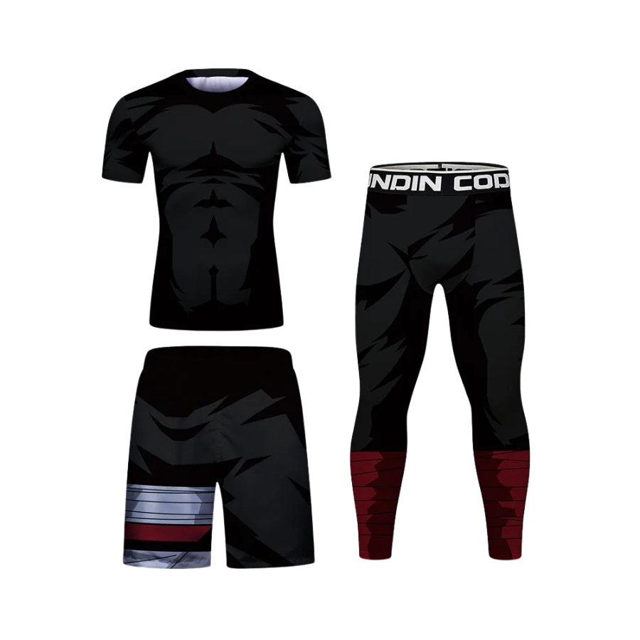 Rashguard + Pantalón + Short Ultra Black