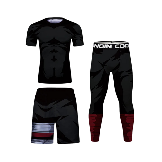Rashguard + Pantalón + Short Ultra Black