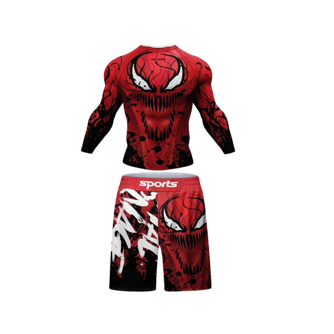 Conjunto Rash. Manga Larga + Short Carnage