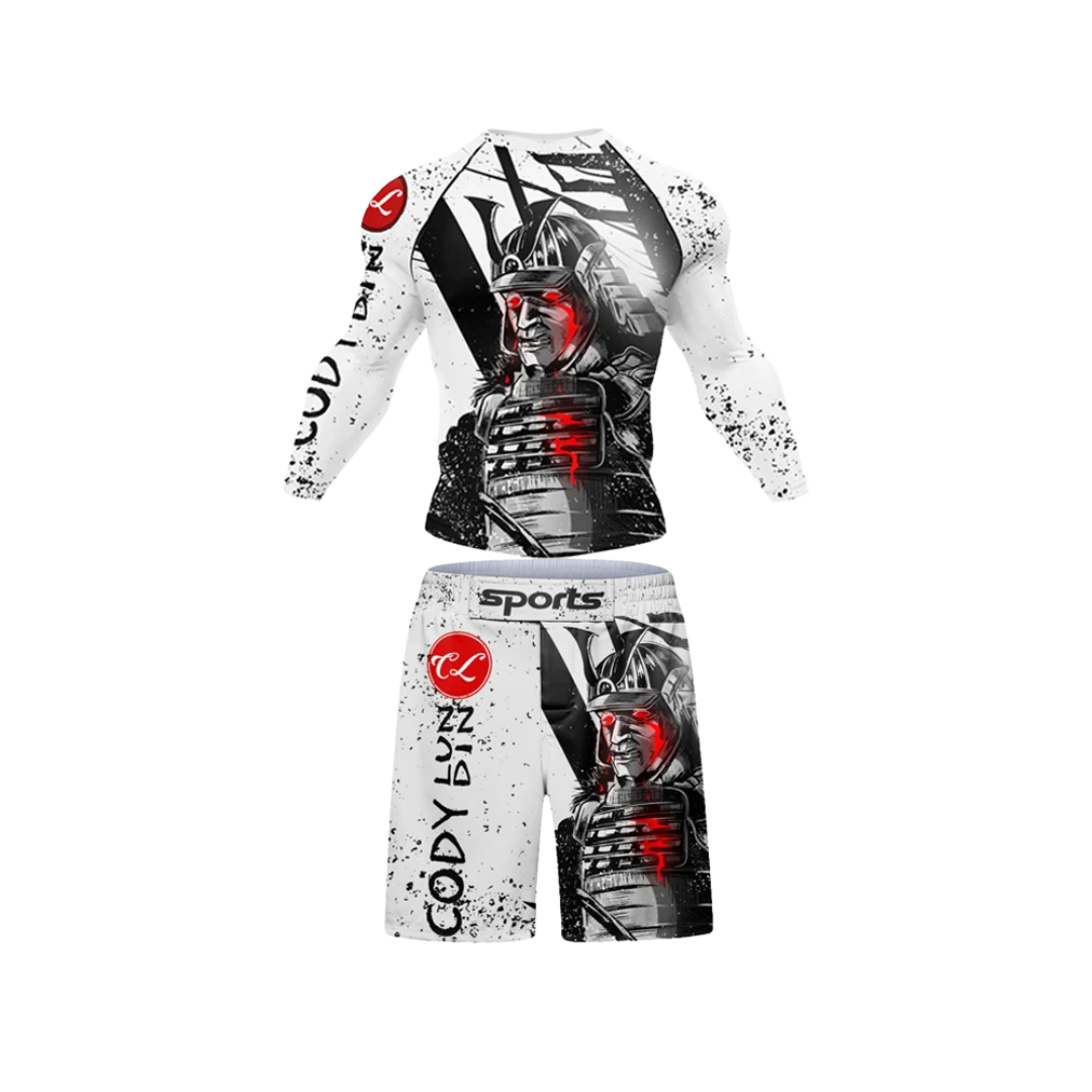 Conjunto Rash. Manga Larga + Short Samurái