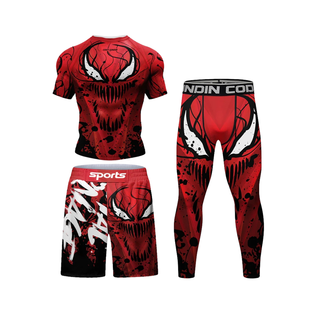 Conjunto Rash. + Pantalón + Short Carnage
