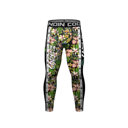 Conjunto Rash. + Pantalón + Short Jiujitsu Flores