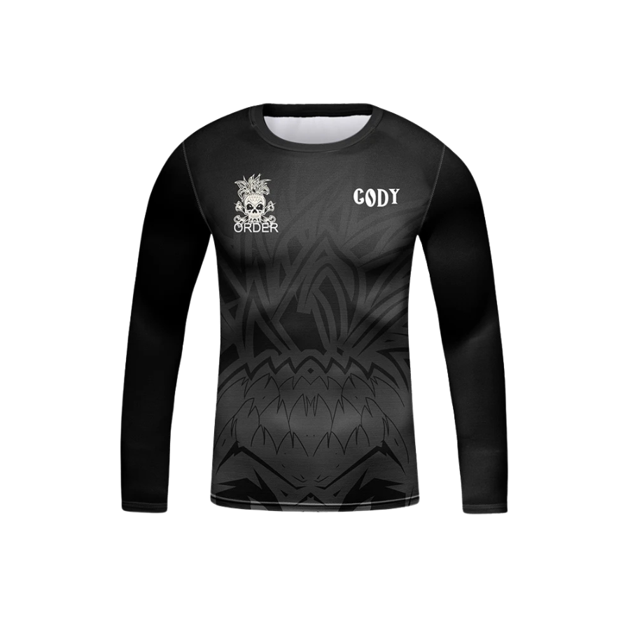 Rashguard Black Manga Larga - Kids