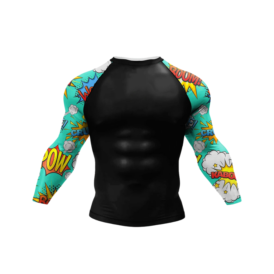 Rashguard Jiujitsu Comic Manga Larga