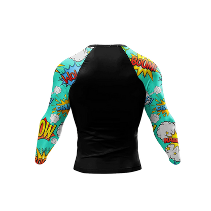 Rashguard Jiujitsu Comic Manga Larga