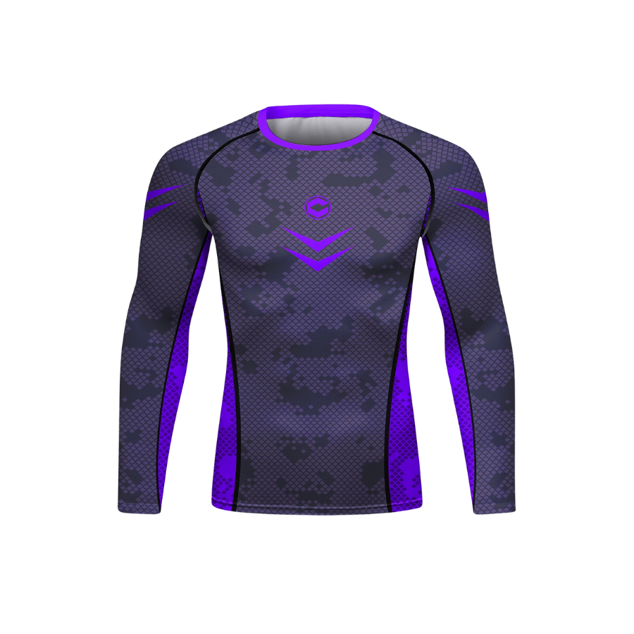Rashguard Manga Larga + Pantalón + Short Deep Purple