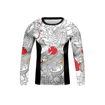 Rashguard Dragón Blanco Manga Larga - Kids