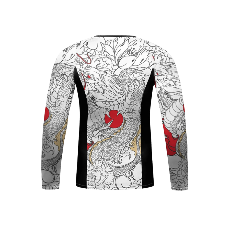 Rashguard Dragón Blanco Manga Larga - Kids