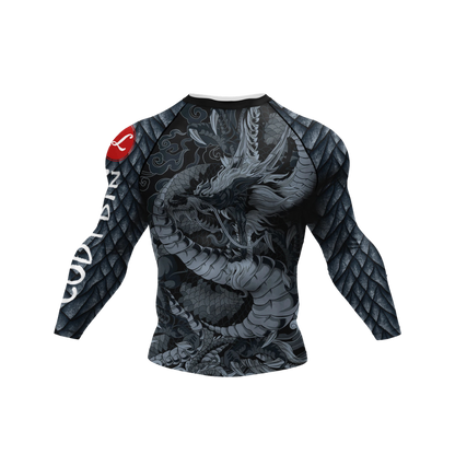 Conjunto Rash. Manga Larga + Pantalón + Short Jiujitsu Dragón
