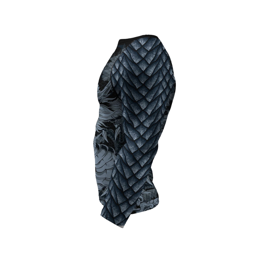 Conjunto Rash. Manga Larga + Pantalón + Short Jiujitsu Dragón