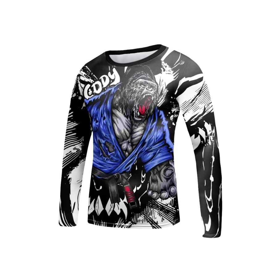 Rashguard Manga Larga + Short + Pantalón Gorila - Kids