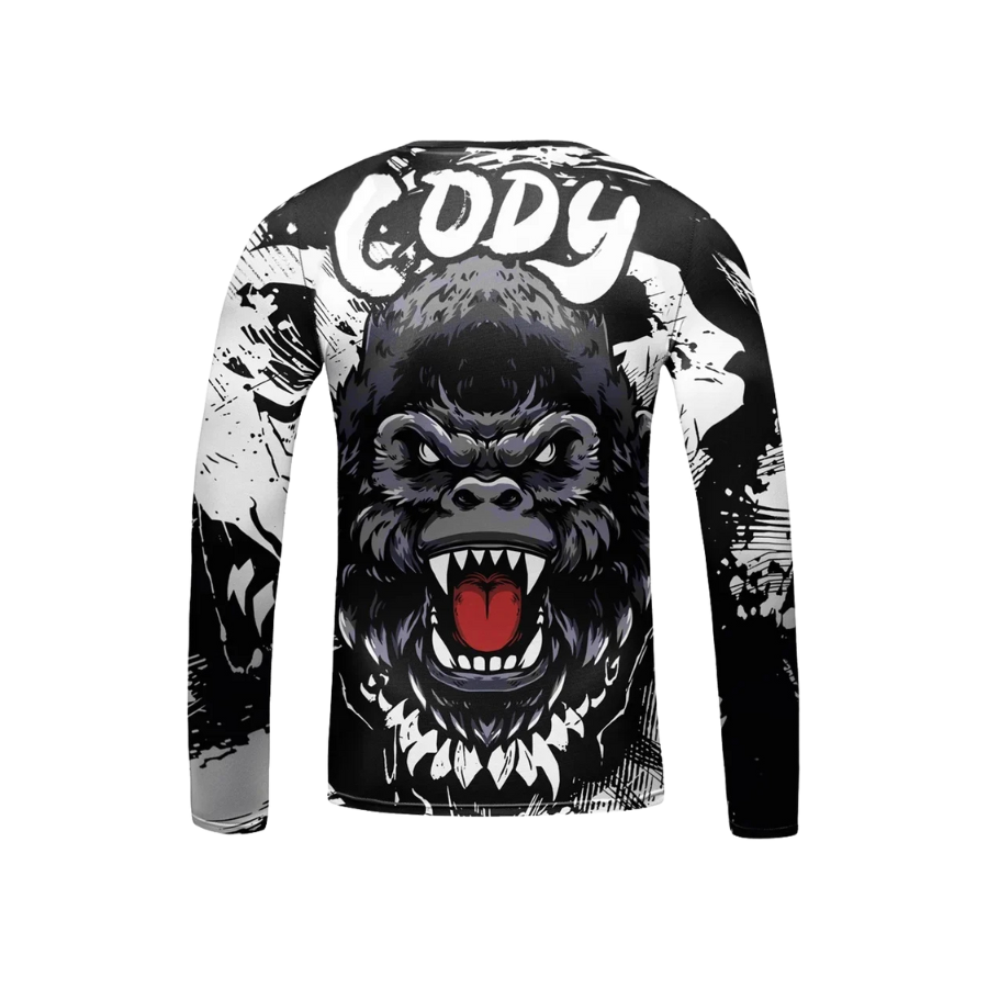 Rashguard Manga Larga + Short + Pantalón Gorila - Kids