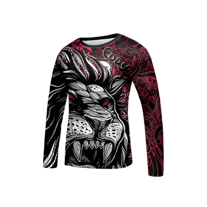 Rashguard León Rojo Manga Larga - Kids