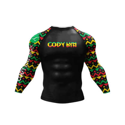Conjunto Rash. Manga Larga + Pantalón + Short Jiujitsu Marley