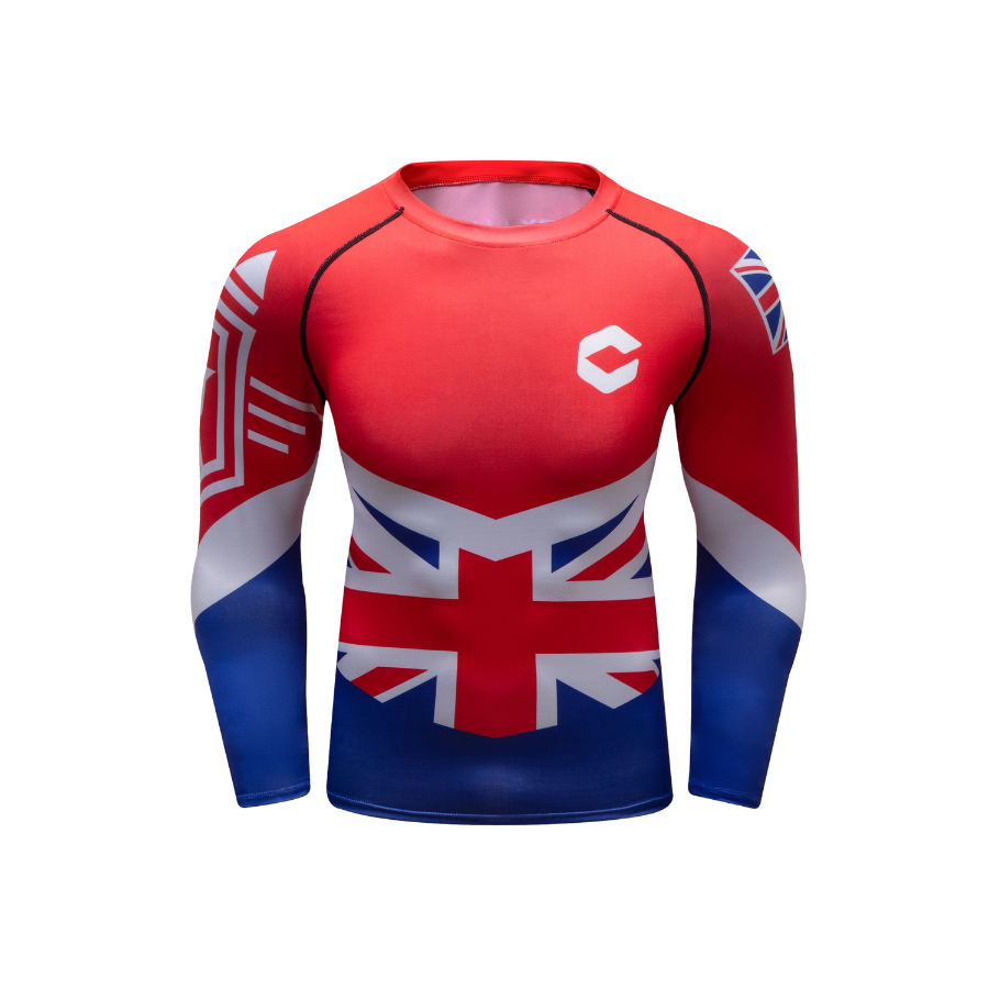 Rashguard Manga Larga + Pantalón + Short UK