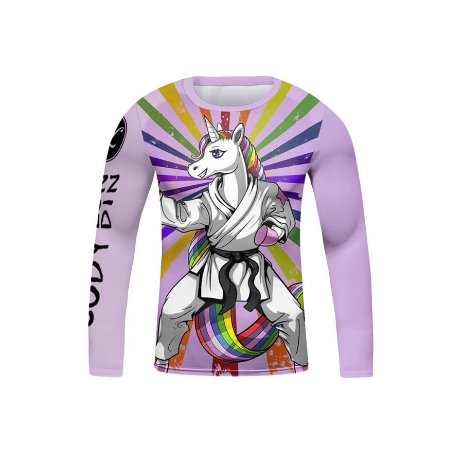 Rashguard Manga Larga + Short Unicorn - Kids