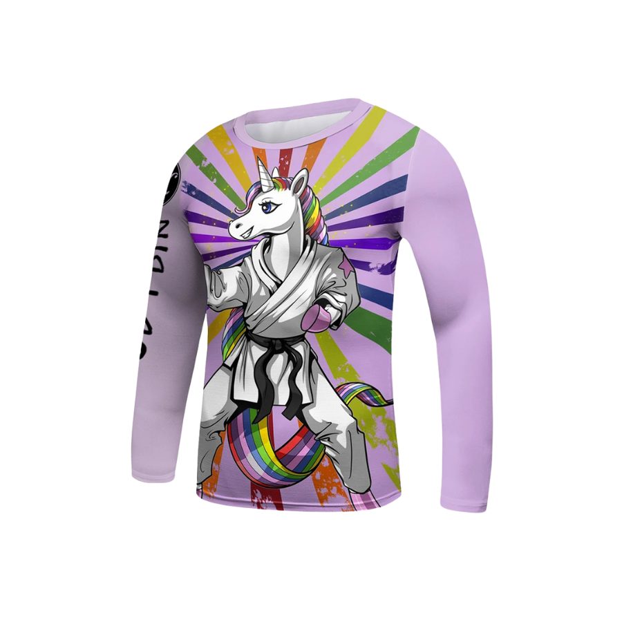 Rashguard Manga Larga + Short Unicorn - Kids