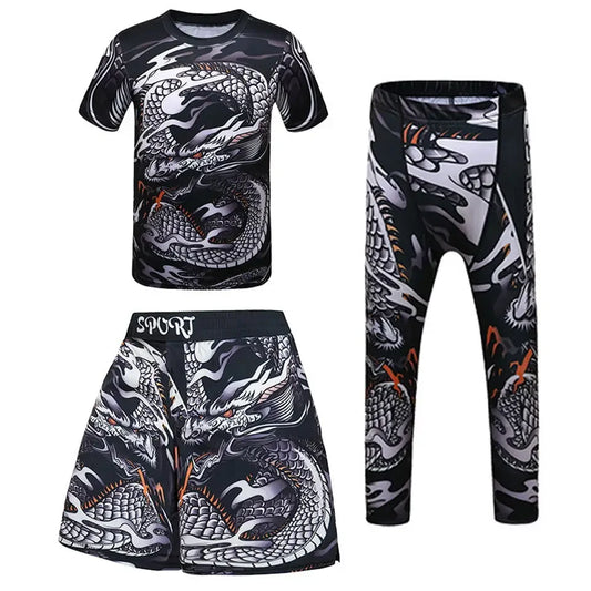Rashguard + Short + Pantalón Snake - Kids