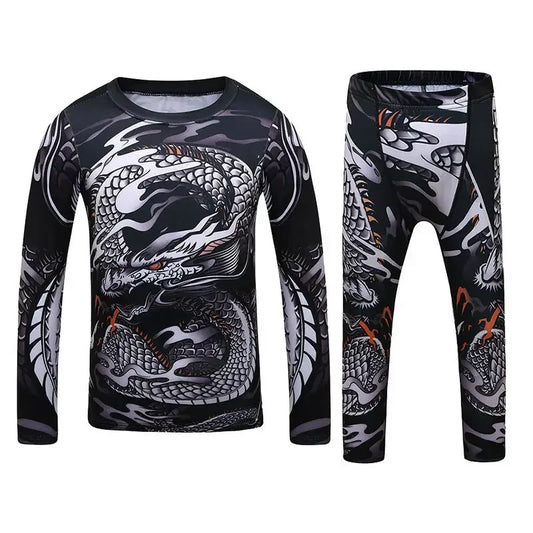 Rashguard Manga Larga + Pantalón Snake - Kids