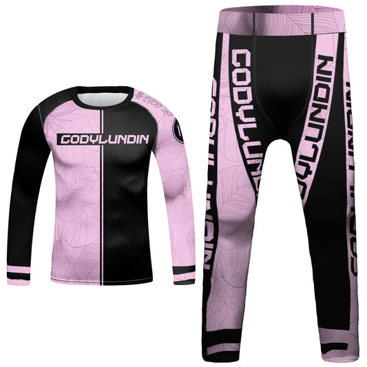 Rashguard Manga Larga + Pantalón Rosa Letal - Kids