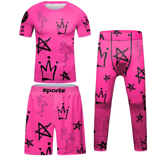Rashguard + Short + Pantalón Pinki - Kids