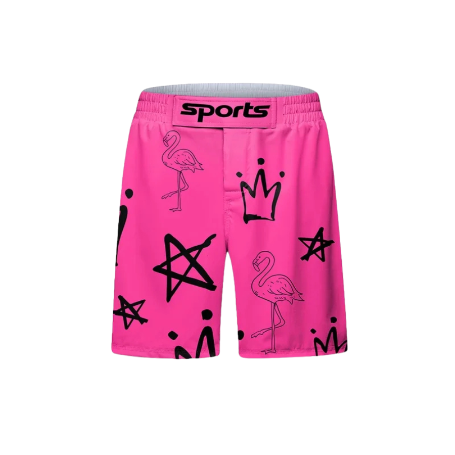 Conjunto Rash. Manga Larga + Pantalón + Short Jiujitsu Pinki