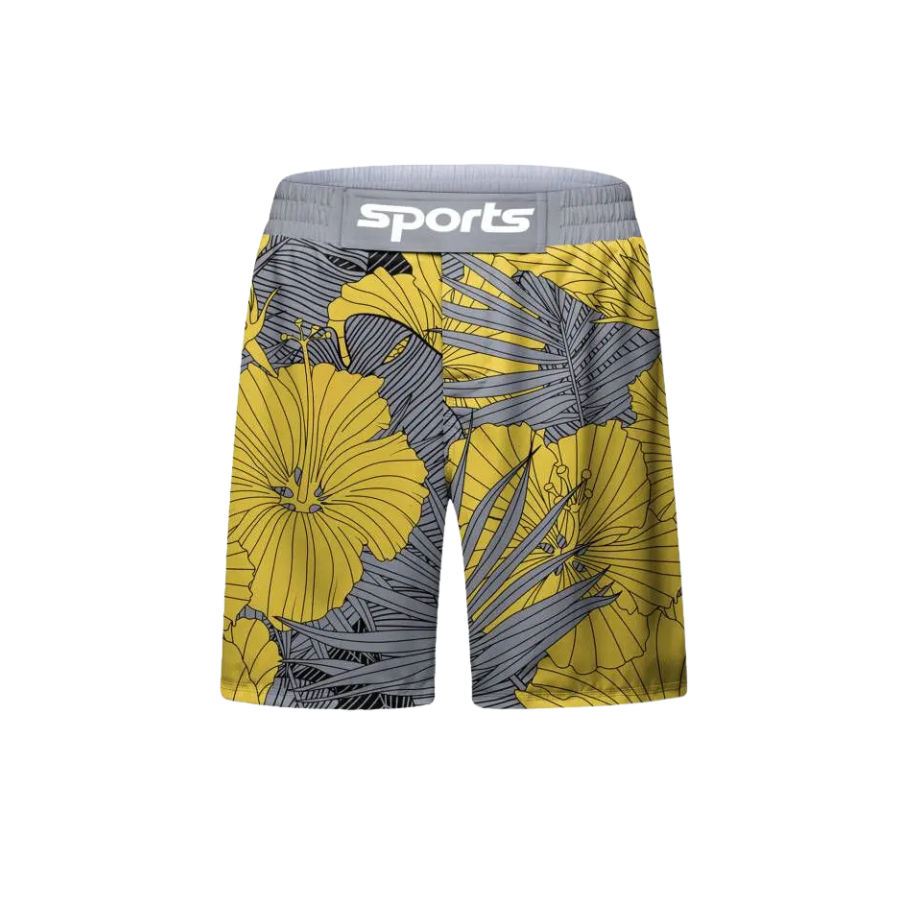 Conjunto Rash. Manga Larga + Pantalón + Short Jiujitsu Yellow Lotus